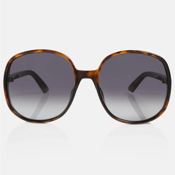 NWOT Dior Brown Oversized Sunglasses NEW DIOR DIORCLUB M2U 41L0 Matte Nude Authentic Women  main image 4